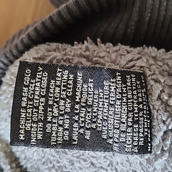 Sz XXL  Marvin Richards New York heavy grey fleece lined zip up men's sweater - Picture 9 of 9